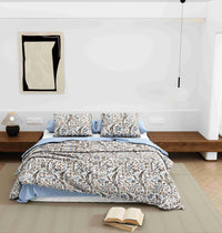 Wonderland 108" x 108" Cotton King Size Bedsheet Set with 2 Pillow Covers