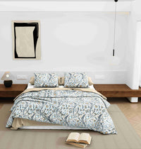 Wonderland 108" x 108" Cotton King Size Bedsheet Set with 2 Pillow Covers