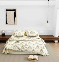 Wonderland 108" x 108" Cotton King Size Bedsheet Set with 2 Pillow Covers