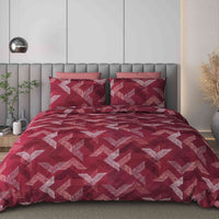 Black Jack Red Edition 108" x 108" Cotton King Size Bedsheet Set with 2 Pillow Covers