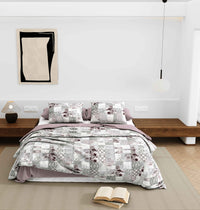 Wonderland 108" x 108" Cotton King Size Bedsheet Set with 2 Pillow Covers