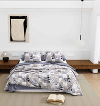 Wonderland 108" x 108" Cotton King Size Bedsheet Set with 2 Pillow Covers