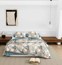 Wonderland 108" x 108" Cotton King Size Bedsheet Set with 2 Pillow Covers