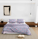 Wonderland 108" x 108" Cotton King Size Bedsheet Set with 2 Pillow Covers