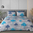 Black Jack (Blue Tree Edition) 108" x 108" Cotton King Size Bedsheet Set with 2 Pillow Covers