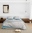 Wonderland 108" x 108" Cotton King Size Bedsheet Set with 2 Pillow Covers