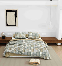 Wonderland 108" x 108" Cotton King Size Bedsheet Set with 2 Pillow Covers