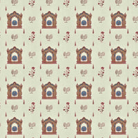 Rang Mahal 108" x 108" Cotton Bedsheet Set with 2 Pillow Covers – Royal Peacock Jharokha