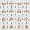 Rang Mahal 108" x 108" Cotton Bedsheet Set with 2 Pillow Covers – Royal Pavilion in Cream & Mustard