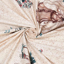 Rang Mahal 108" x 108" Cotton Bedsheet Set with 2 Pillow Covers – Royal Pavilion in Cream & Pink