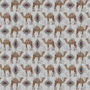 Rang Mahal 108" x 108" Cotton Bedsheet Set with 2 Pillow Covers – Royal Camel & Paisley