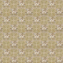 Rang Mahal 108" x 108" Cotton Bedsheet Set with 2 Pillow Covers – Royal Horse in Mustard Gold