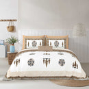 Hivdo 108" x 108" Cotton King Size Bedsheet Set with 2 Pillow Covers