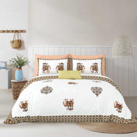 Hivdo 108" x 108" Cotton King Size Bedsheet Set with 2 Pillow Covers