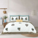 Hivdo 108" x 108" Cotton King Size Bedsheet Set with 2 Pillow Covers