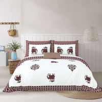 Hivdo 108" x 108" Cotton King Size Bedsheet Set with 2 Pillow Covers