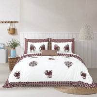 Hivdo 108" x 108" Cotton King Size Bedsheet Set with 2 Pillow Covers