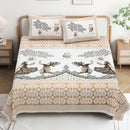 Chitra Kala 100% Cotton Elegant Tree & Bird Pattern Bedsheet Set Size (90×108)
