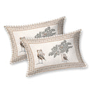 Chitra Kala 100% Cotton Elegant Tree & Bird Pattern Bedsheet Set Size (90×108)