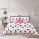 Hivdo 108" x 108" Cotton King Size Bedsheet Set with 2 Pillow Covers