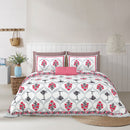 Hivdo 108" x 108" Cotton King Size Bedsheet Set with 2 Pillow Covers