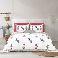 Hivdo 108" x 108" Cotton King Size Bedsheet Set with 2 Pillow Covers