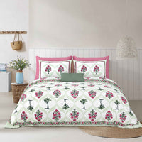 Hivdo 108" x 108" Cotton King Size Bedsheet Set with 2 Pillow Covers